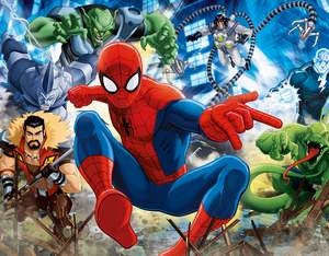obrázok puzzlí Puzzle 100 Spider-Man Sinister Six