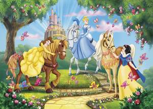 obrázok puzzlí Puzzle 104 Princess and Horses