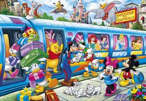 obrázok puzzlí Puzzle 104 Disney train