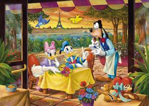 obrázok puzzlí Puzzle 500 Daisy a Donald v Paríži