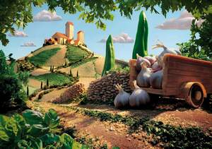 obrázok puzzlí Puzzle 500 Tuscany Landscape
