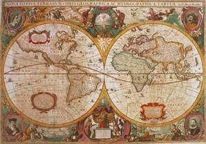 obrázok puzzlí Puzzle 1000 Antická mapa sveta