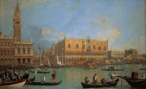 obrázok puzzlí Puzzle 1000 Canaletto, Pohľad na Benátky