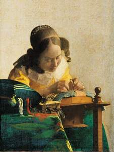 obrázok puzzlí Puzzle 1000 Vermeer, La Merlettaia