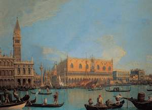 obrázok puzzlí Puzzle 1000 Canaletto, Vista del Palacio Ducale