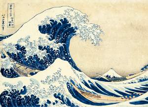 obrázok puzzlí Puzzle 1000 Hokusai, Veľká vlna