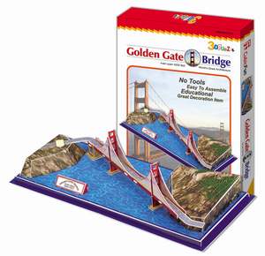 obrázok puzzlí Puzzle 3D Golden Gate Bridge