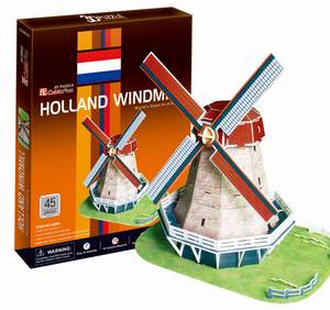 obrázok puzzlí Puzzle 3D Holland Windmill
