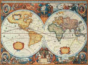 obrázok puzzlí Puzzle 1000  Mapa z roku 1630