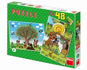 obrázok puzzlí Puzzle 2x48 Leto s krtkom