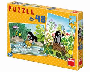 obrázok puzzlí Puzzle 2x48 Krtkov svet