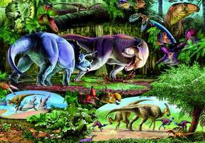 obrázok puzzlí Puzzle 500 Krajina dinosaurov