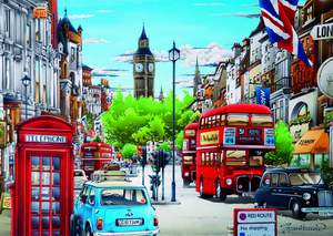 obrázok puzzlí Puzzle 1000 Život v Londýne 
