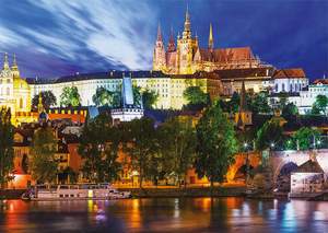 obrázok puzzlí Puzzle 1000 Letná noc v Prahe
