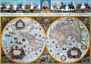 obrázok puzzlí Puzzle 1500 Historická mapa