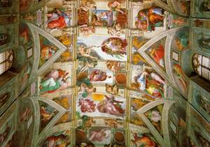 obrázok puzzlí Puzzle 1000 Michelangelo, Sixtínska kaplnka