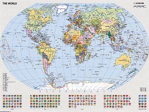 obrázok puzzlí Puzzle 1000  Politická mapa sveta