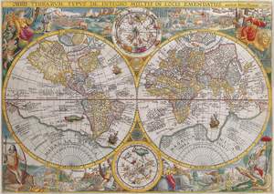 obrázok puzzlí Puzzle 1500 Historická mapa