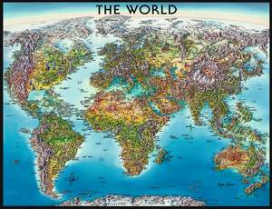 obrázok puzzlí Puzzle 2000 Mapa sveta