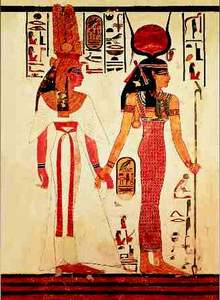 obrázok puzzlí Puzzle 1000 Nefertari preceded by Goddess Isis