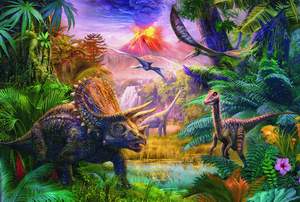 obrázok puzzlí Puzzle 100 Údolie dinosaurov