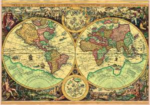 obrázok puzzlí Puzzle 1000  Historická mapa sveta
