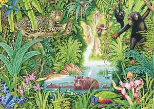obrázok puzzlí Puzzle 1000 Život v džungli