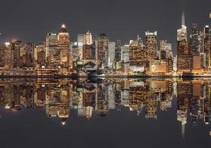obrázok puzzlí Puzzle 1500 New York Skyline at night