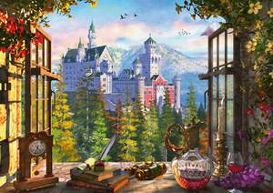 obrázok puzzlí Puzzle 1000 View of the fairytale castle