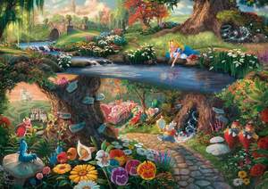 obrázok puzzlí Puzzle 1000 Disney, Alice in wonderland