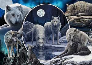 obrázok puzzlí Puzzle 1000 Magnificent wolves