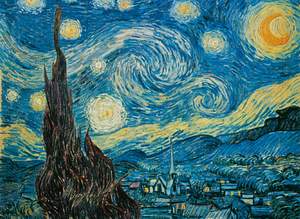 obrázok puzzlí Puzzle 500 Van Gogh, Notte stellata
