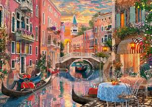 obrázok puzzlí Puzzle 6000 Venice evening sunset