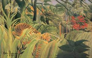 obrázok puzzlí Puzzle 1000 Rousseau, Tiger v tropickej búrke