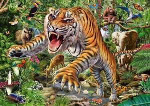 obrázok puzzlí Puzzle 500 Tiger attack