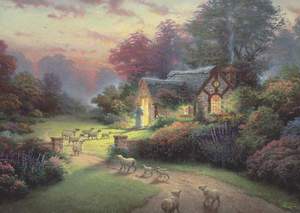 obrázok puzzlí Puzzle 1000 Spirit, The Good Shepherd‘s cottage