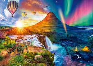 obrázok puzzlí Puzzle 1000 Iceland, Day and Night