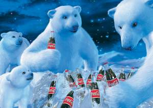 obrázok puzzlí Puzzle 1000 Coca Cola, Polarbären